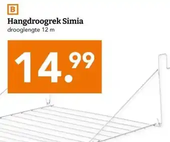 Blokker Hangdroogrek Simia aanbieding