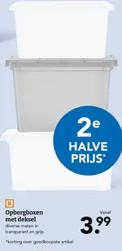 Blokker Opbergboxen met deksel aanbieding