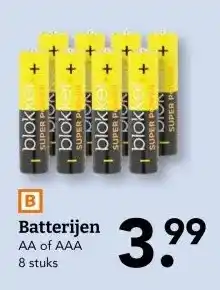 Blokker Batterijen aanbieding