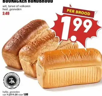 MCD Supermarkt BOONACKER RONDBROOD aanbieding