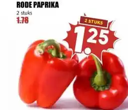 MCD Supermarkt RODE PAPRIKA aanbieding