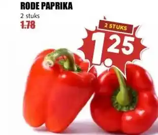 MCD Supermarkt RODE PAPRIKA aanbieding