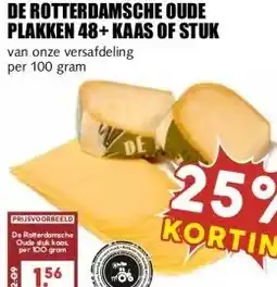 MCD Supermarkt DE ROTTERDAMSCHE OUDE PLAKKEN 48+ KAAS OF STUK aanbieding