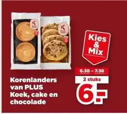 PLUS Korenlanders van PLUS Koek, cake en chocolade aanbieding