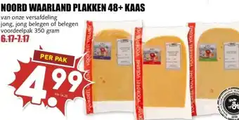 MCD Supermarkt NOORD WAARLAND PLAKKEN 48+ KAAS aanbieding