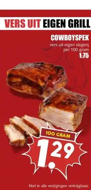 MCD Supermarkt COWBOYSPEK aanbieding