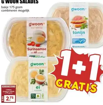 MCD Supermarkt G'WOON SALADES aanbieding