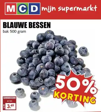 MCD Supermarkt BLAUWE BESSEN aanbieding