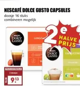 MCD Supermarkt NESCAFÉ DOLCE GUSTO CAPSULES aanbieding