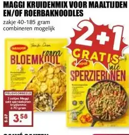 MCD Supermarkt MAGGI KRUIDENMIX VOOR MAALTIJDEN EN/OF ROERBAKNOODLES aanbieding