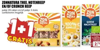 MCD Supermarkt ZONNATURA THEE, NOTENREEP EN/OF CRUNCH REEP aanbieding