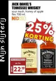 MCD Supermarkt JACK DANIEL'S TENNESSEE WHISKEY aanbieding
