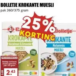 MCD Supermarkt BOLLETJE KROKANTE MUESLI aanbieding