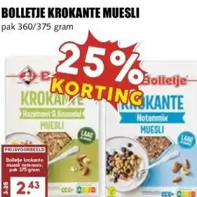MCD Supermarkt BOLLETJE KROKANTE MUESLI aanbieding