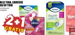 MCD Supermarkt ALLE TENA, LIBRESSE EN/OF YONI aanbieding