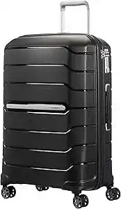 Amazon Samsonite Flux - Spinner M, Uitschuifbare koffer, 68 cm, 75/85 L, Zwart (Black) aanbieding