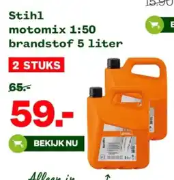 Welkoop Stihl motomix 1:50 brandstof aanbieding