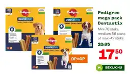 Welkoop Pedigree mega pack Dentastix aanbieding