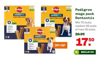 Welkoop Pedigree mega pack Dentastix aanbieding