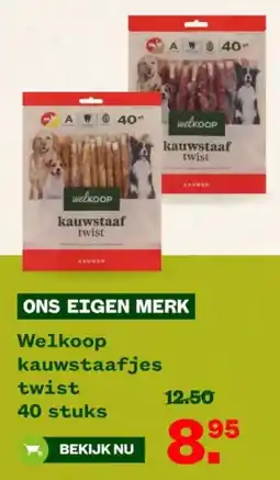 Welkoop Welkoop kauwstaafjes twist aanbieding