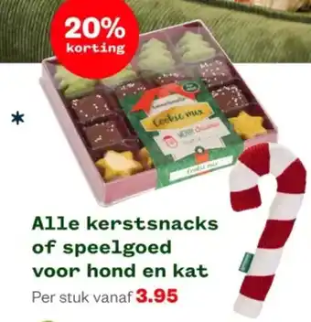 Welkoop Alle kerstsnacks of speelgoed voor hond en kat aanbieding