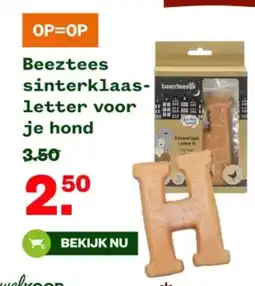 Welkoop Beeztees sinterklaas-letter voor je hond aanbieding
