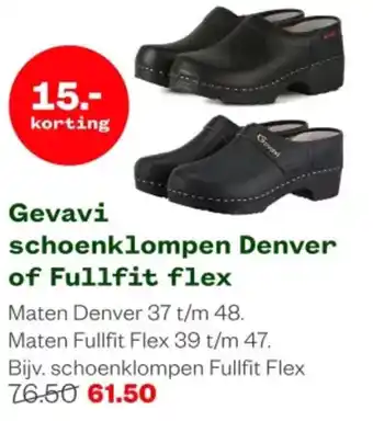 Welkoop Gevavi schoenklompen Denver of Fullfit flex aanbieding