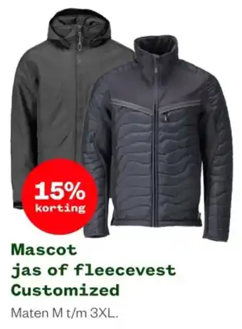 Welkoop Mascot jas of fleecevest Customized aanbieding