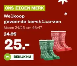 Welkoop Welkoop gevoerde kerstlaarzen aanbieding