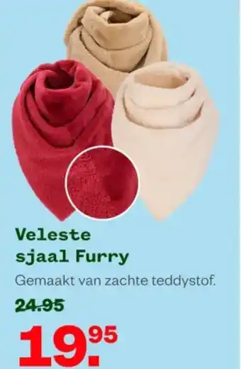 Welkoop Veleste sjaal Furry aanbieding