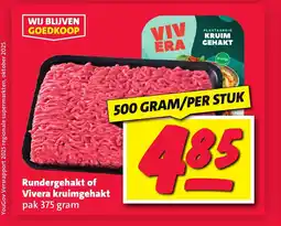Nettorama Rundergehakt of Vivera kruimgehakt aanbieding