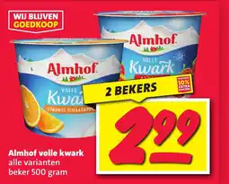 Nettorama Almhof volle kwark aanbieding