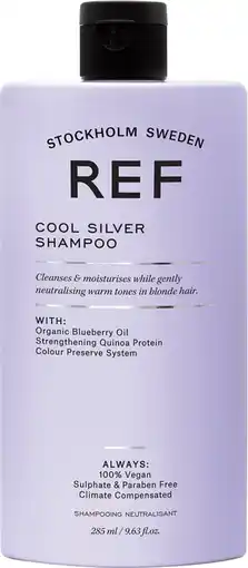 Bol.com REF Stockholm - Cool Silver Shampoo Vrouwen Ieder Haartype - 285ml - Zilvershampoo aanbieding