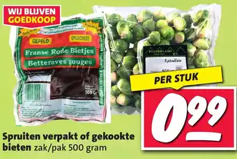 Nettorama Spruiten verpakt of gekookte bieten aanbieding