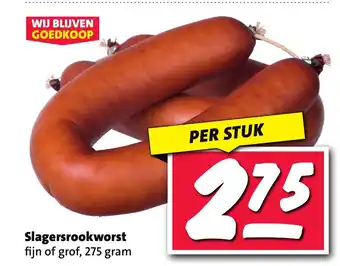 Nettorama Slagersrookworst aanbieding