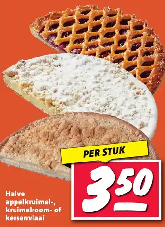 Nettorama Halve appelkruimel-, kruimelroom- of kersenvlaai aanbieding