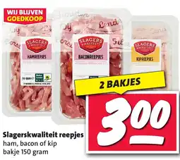Nettorama Slagerskwaliteit reepjes aanbieding