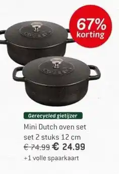 Dekamarkt Mini Dutch oven set aanbieding