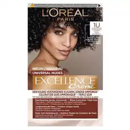 Trekpleister L'Oréal Paris Excellence 1U Nudes Zwart Permanente Haarverf aanbieding