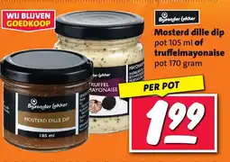 Nettorama Mosterd dille dip of truffelmayonaise aanbieding