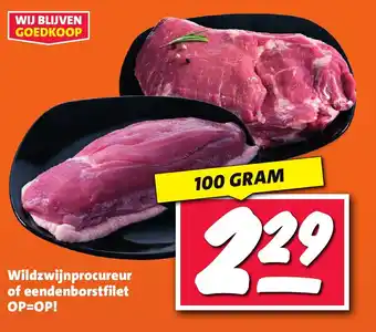 Nettorama Wildzwijnprocureur of eendenborstfilet aanbieding