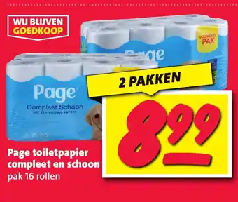 Nettorama Page toiletpapier compleet en schoon aanbieding