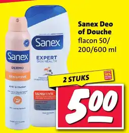 Nettorama Sanex Deo of Douche aanbieding