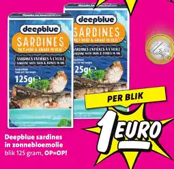 Nettorama Deepblue sardines in zonnebloemolie aanbieding