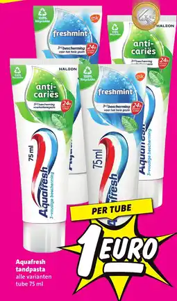 Nettorama Aquafresh tandpasta aanbieding