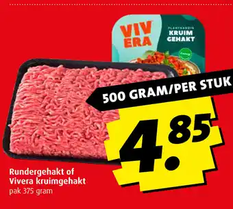Boni Rundergehakt of Vivera kruimgehakt aanbieding