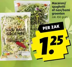 Boni Macaroni / spaghetti of nasi / bami groenten aanbieding