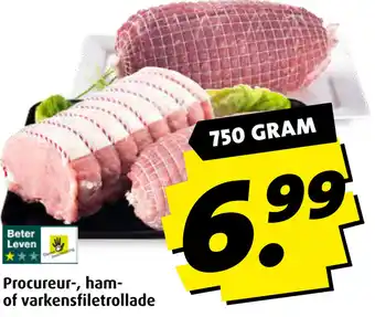 Boni Procureur-, ham- of varkensfiletrollade aanbieding