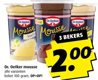 Boni Dr. Oetker mousse aanbieding