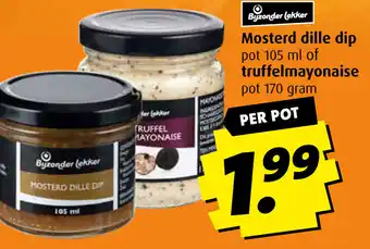 Boni Mosterd dille dip of truffelmayonaise aanbieding